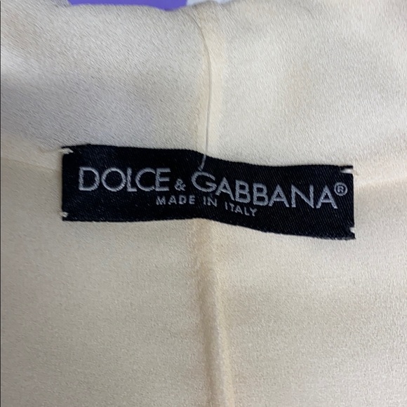 HP🥳 Dolce & Gabbana Crepe de Chine Blouse NWT M/L - Picture 4 of 11